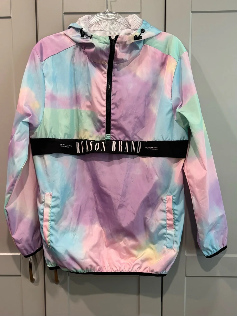 Reason Pastel Tie-Dye Windbreaker - Pink, Purple, Blue, Mint